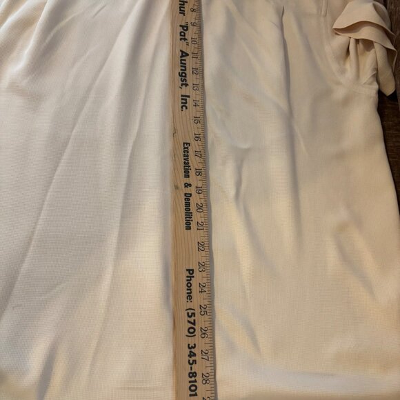 Lord & Taylor Casual Classics Men's Pure Silk Shirt Beige Button Up Sz XL - Picture 5 of 5